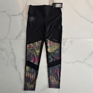 Craft for Spartan Black Leggings with Multicolor Holo Panels